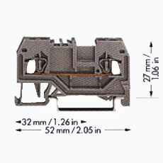 正面接线轨装式接线端子 正面接线轨装式接线端子