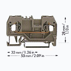 正面接线轨装式接线端子 正面接线轨装式接线端子