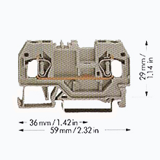 正面接线轨装式接线端子 正面接线轨装式接线端子