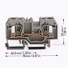 正面接线轨装式接线端子 正面接线轨装式接线端子